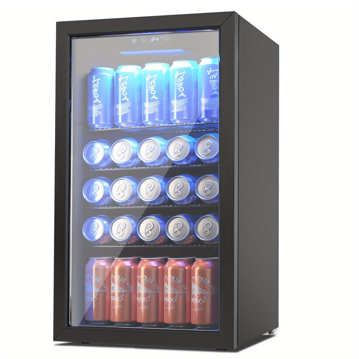 126 Can Mini-Fridge With Glass Door