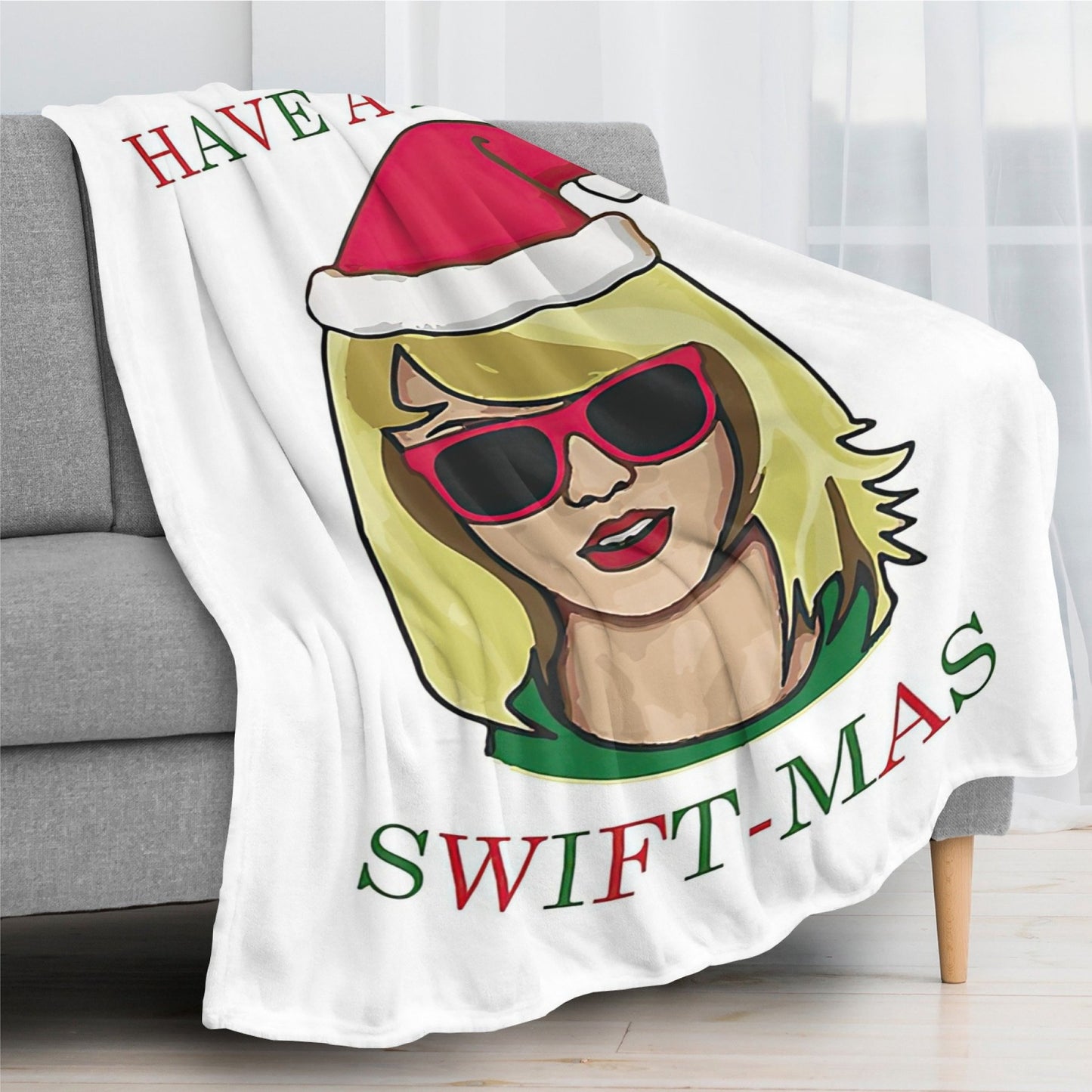 "A Very Swiftie Christmas Blanket"