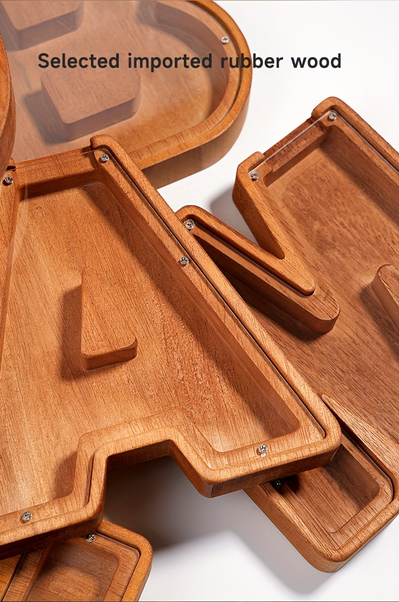 "A-Z Savings" Wooden Piggy Bank