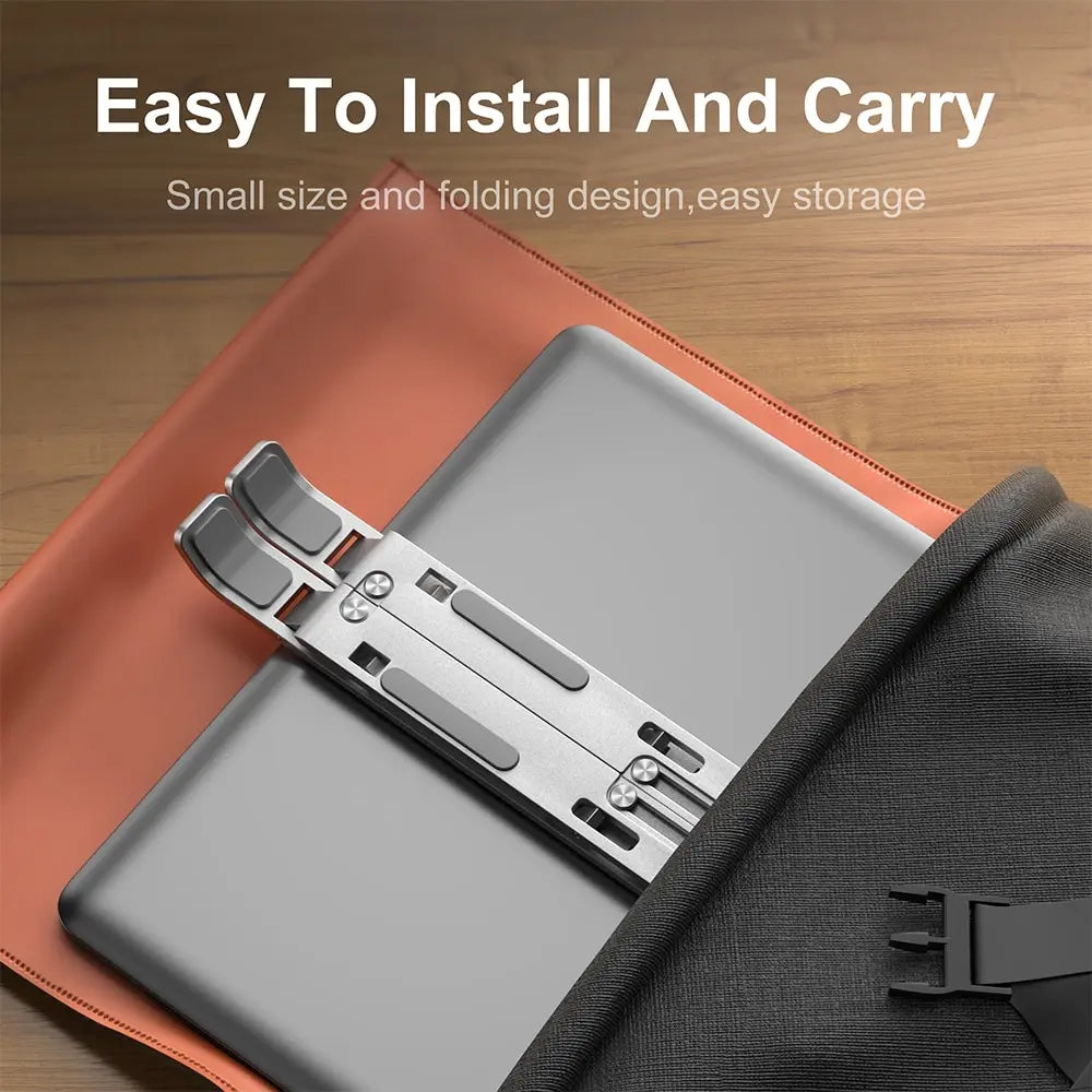 Foldable Aluminum Portable Laptop Stand for MacBook & PC