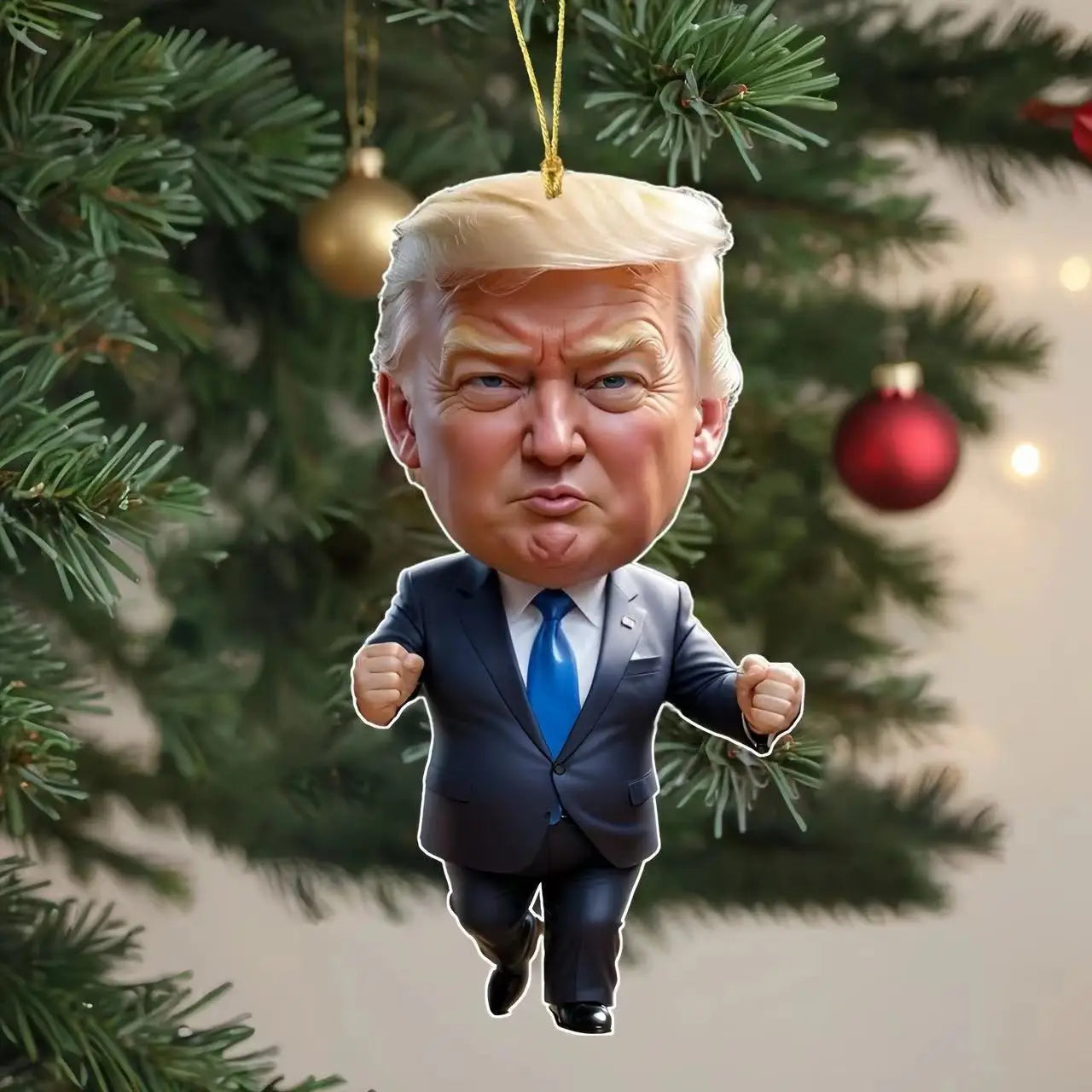 1pc Trump-inspired Acrylic Hanging Ornament