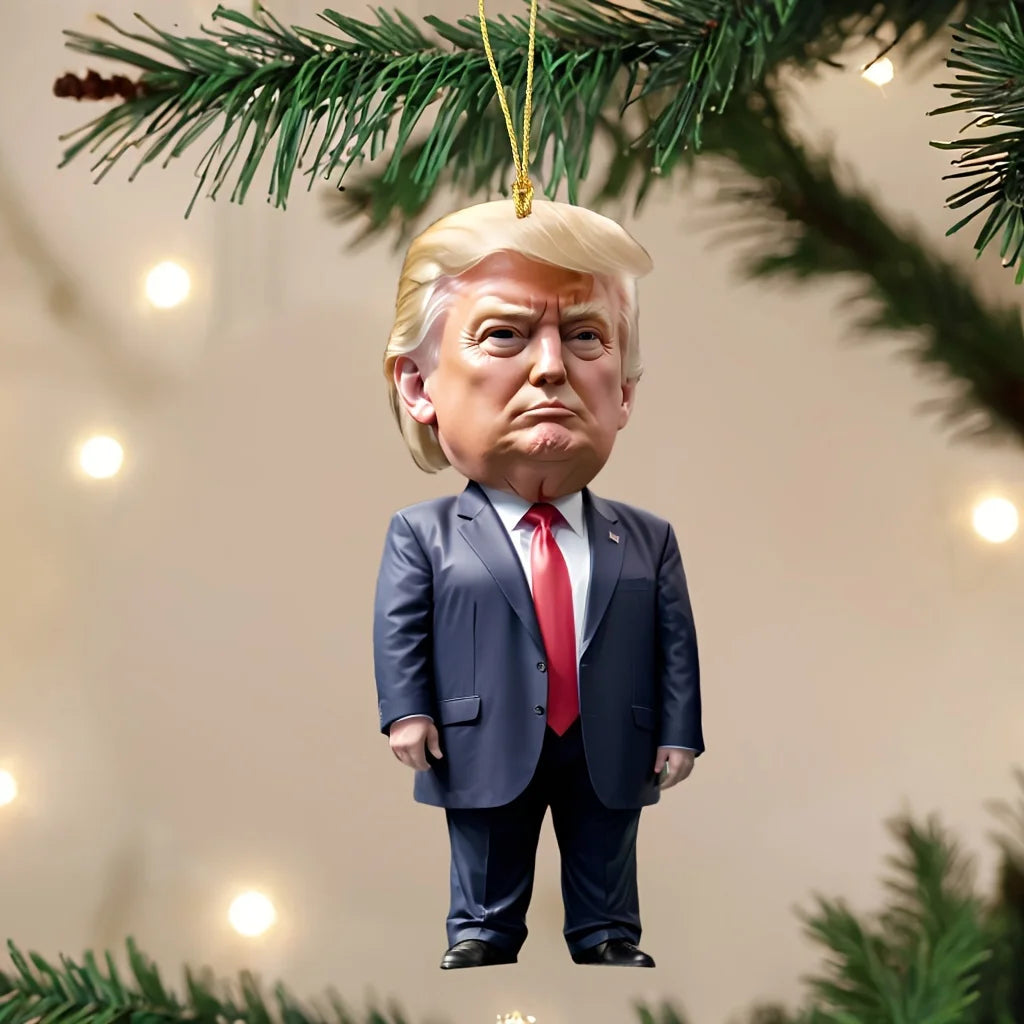 1pc Trump-inspired Acrylic Hanging Ornament