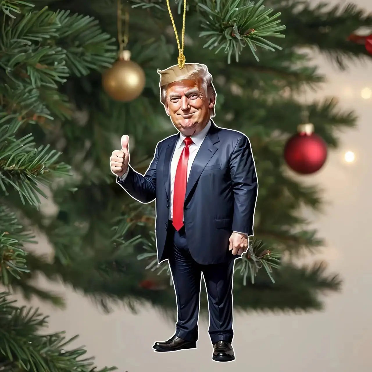 1pc Trump-inspired Acrylic Hanging Ornament