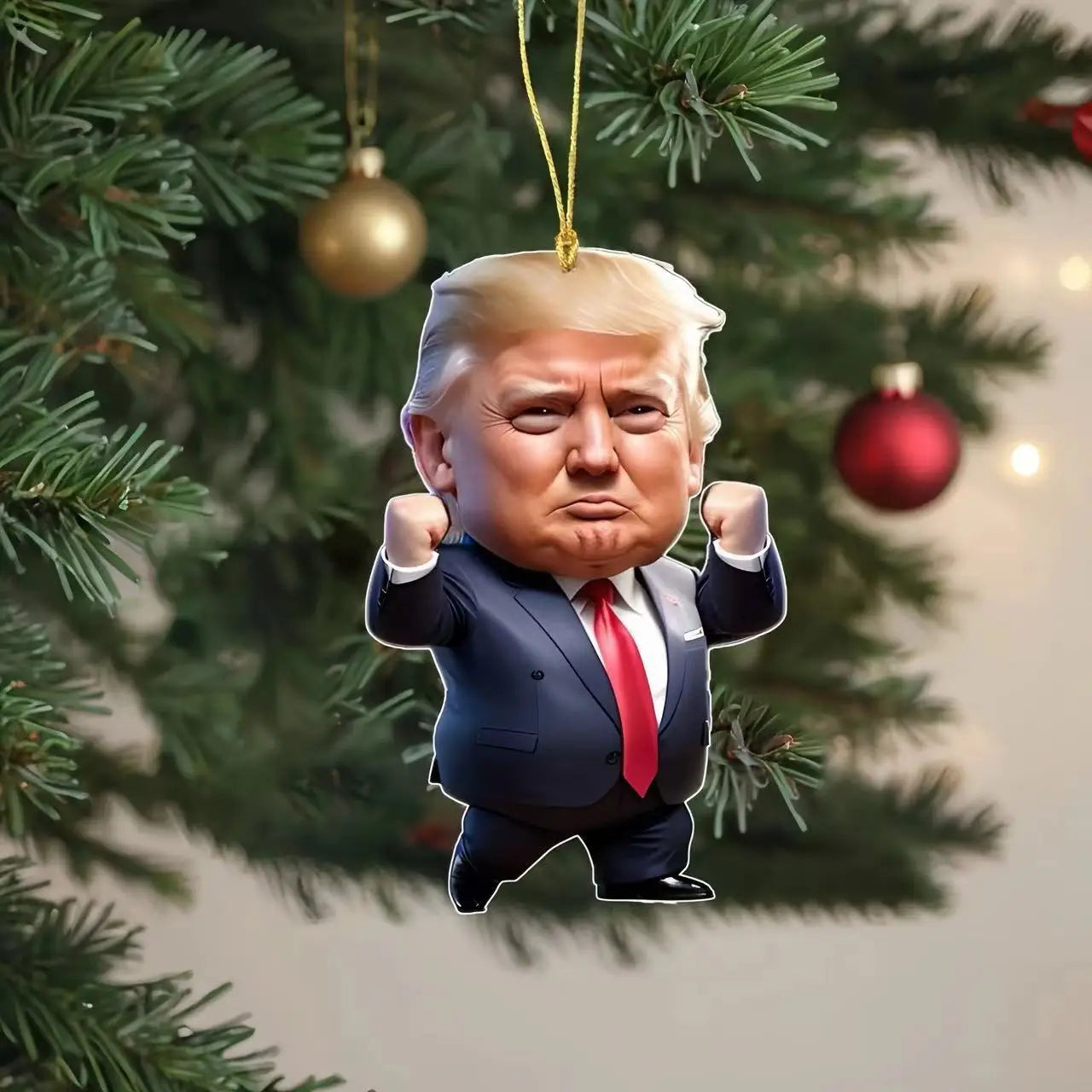1pc Trump-inspired Acrylic Hanging Ornament