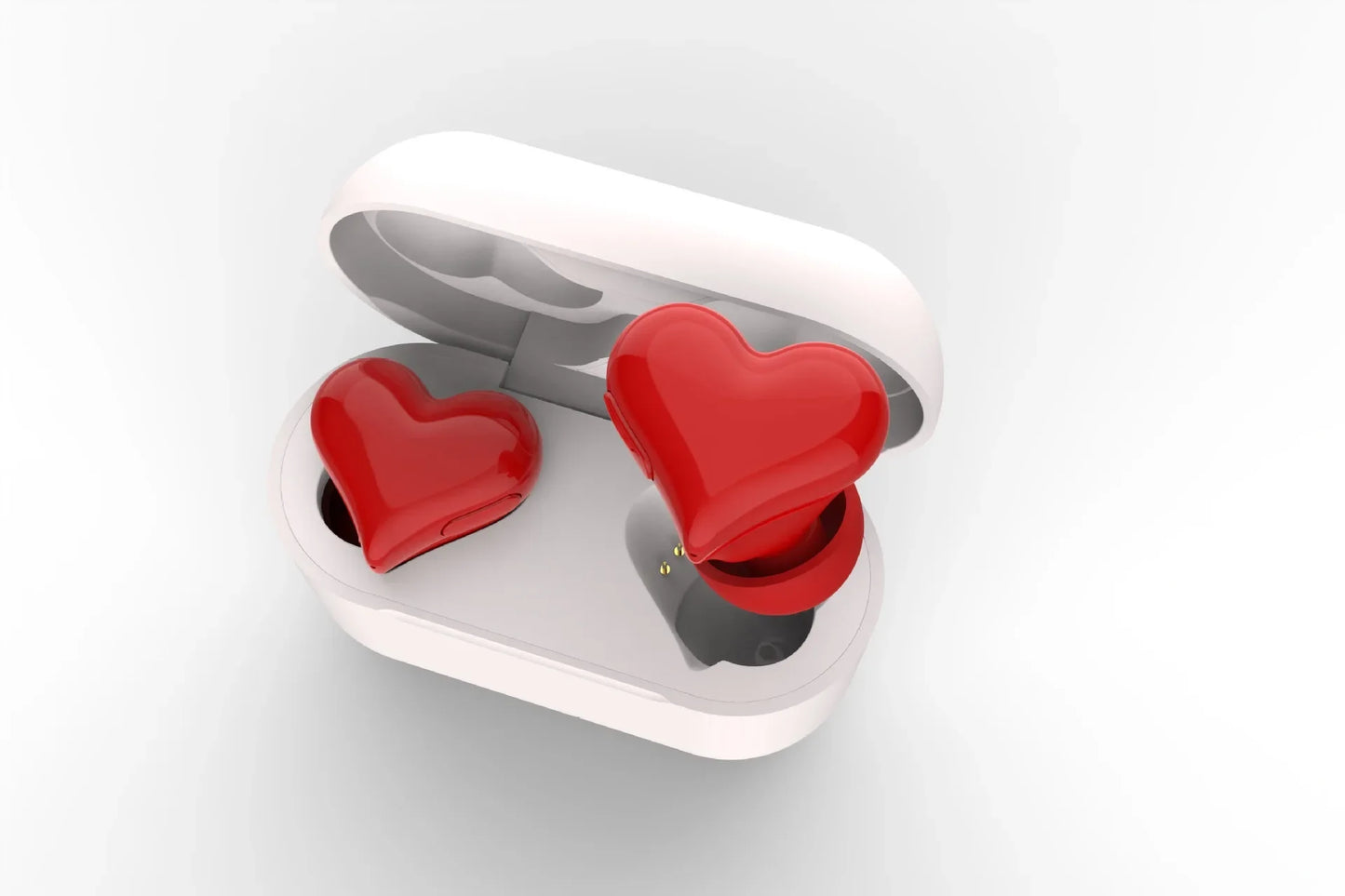 New! Heartbuds: Wireless Bluetooth Earbuds with Heart-Shaped Design