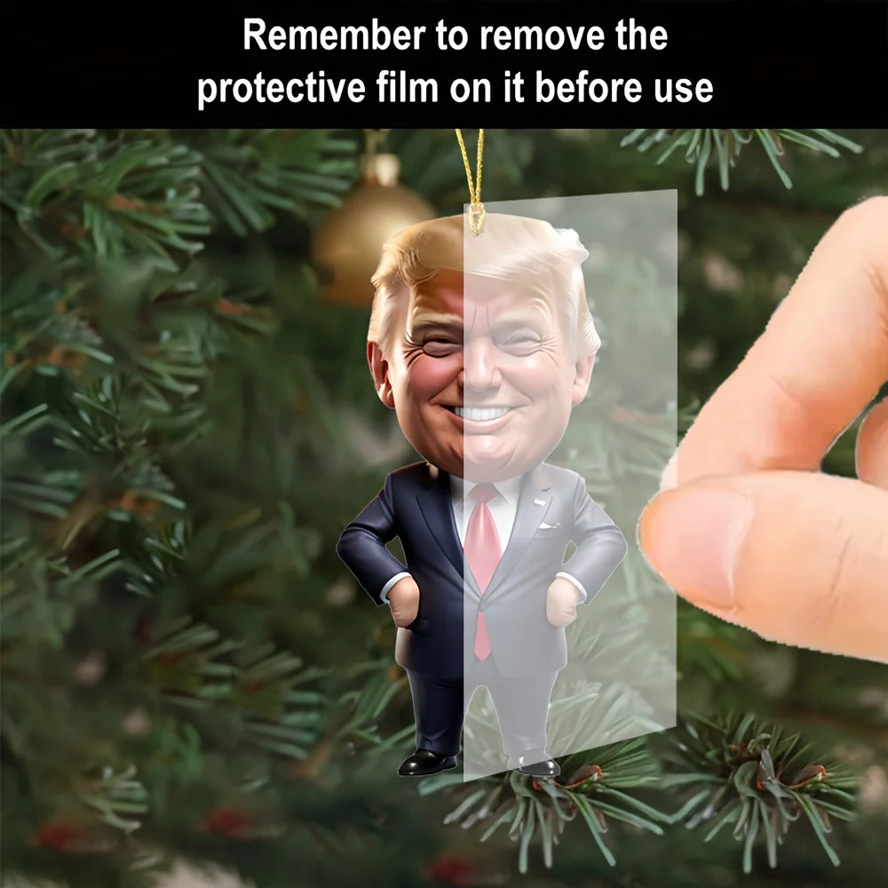 1pc Trump-inspired Acrylic Hanging Ornament