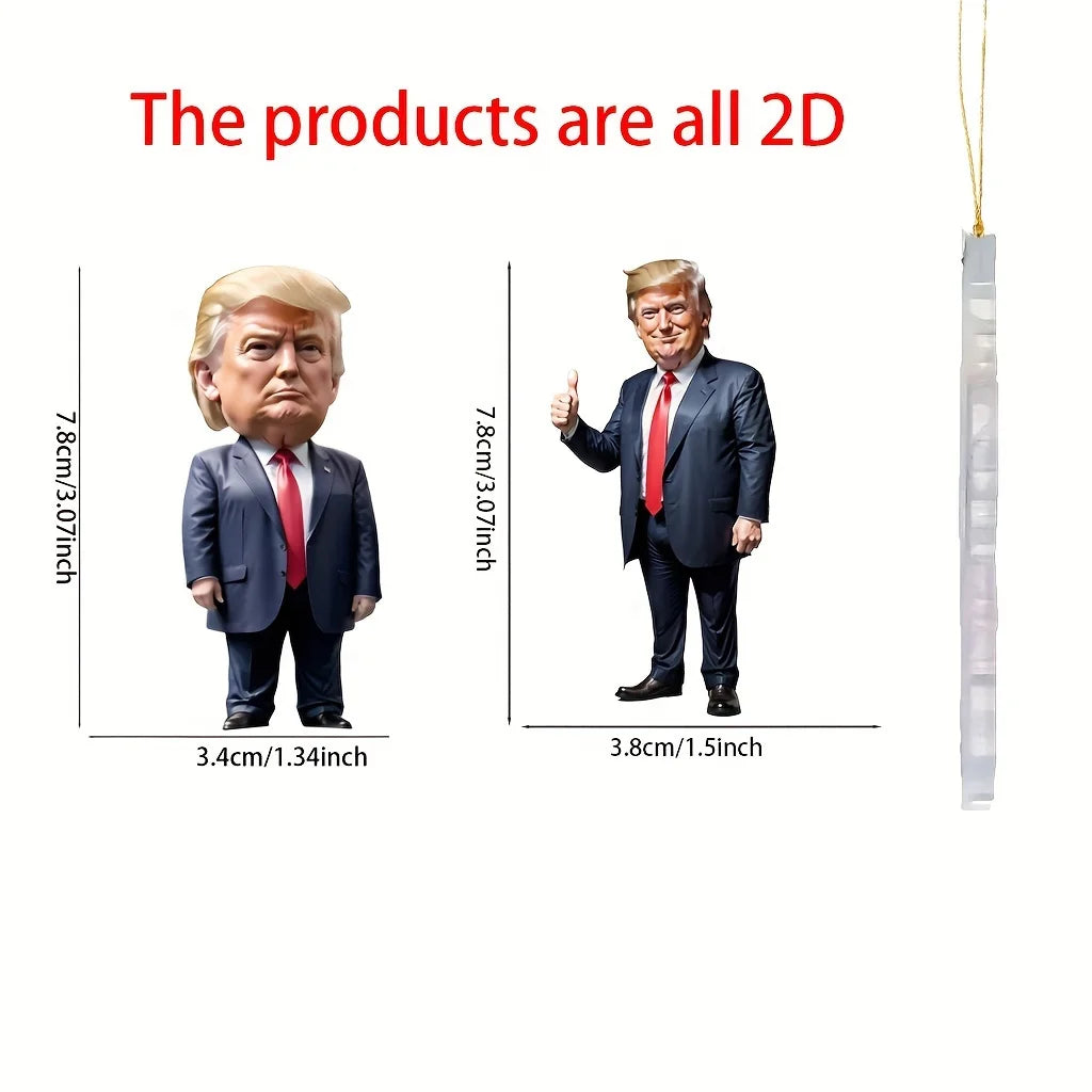 1pc Trump-inspired Acrylic Hanging Ornament
