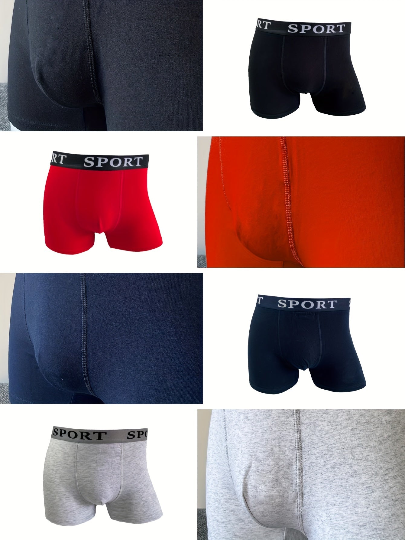 12pc Cotton Boxer Brief Pack