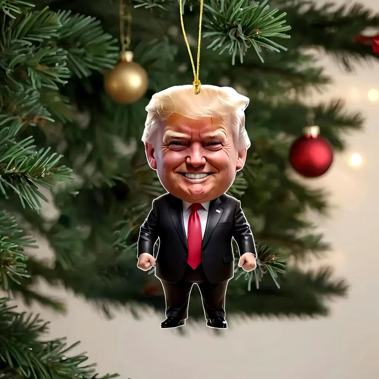 1pc Trump-inspired Acrylic Hanging Ornament