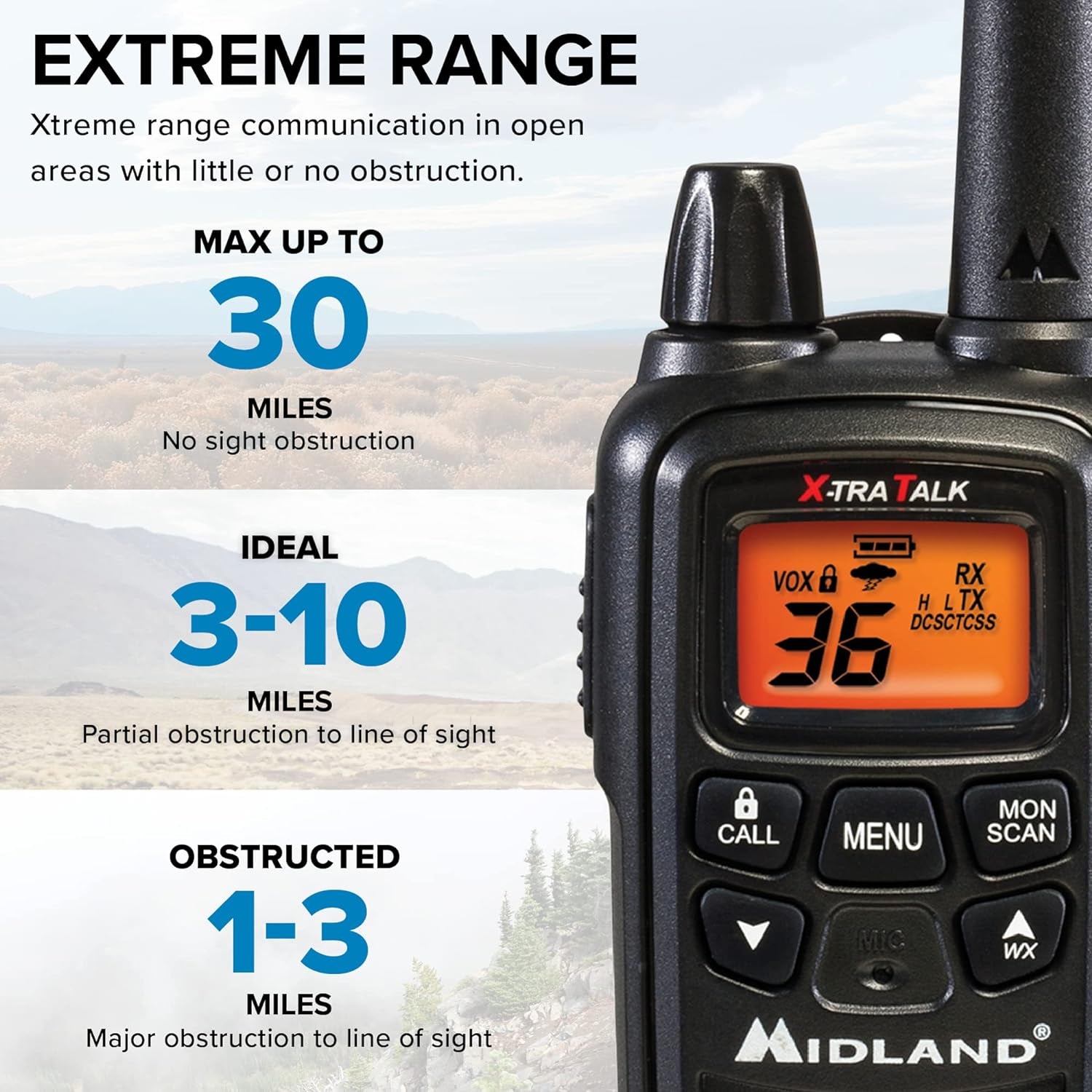 MIDLAND 2-way Portable Radio