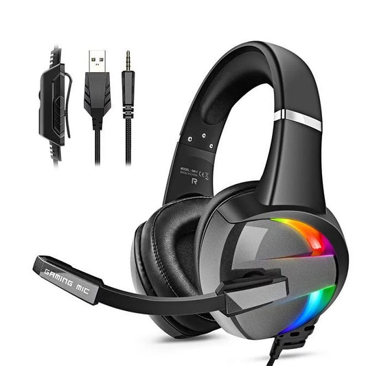 RGB Gaming Headset with Noise Canceling Mic