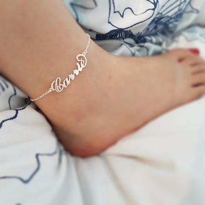 Custom Name Anklets for Women