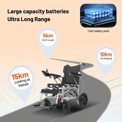 Dual-Motorized Electric Wheelchair