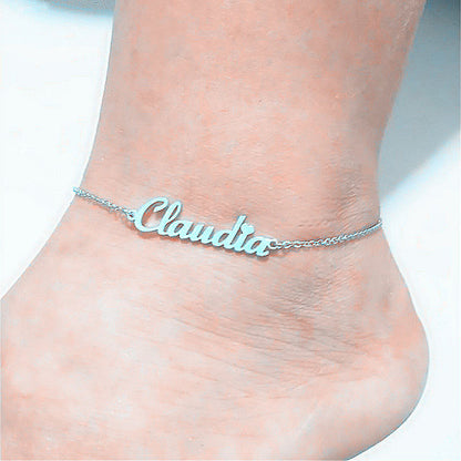 Custom Name Anklets for Women