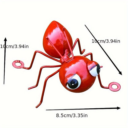 4-pc Large-Eyed Metal Ant Figurines