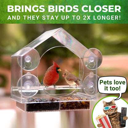 Transparent Window Bird Feeder