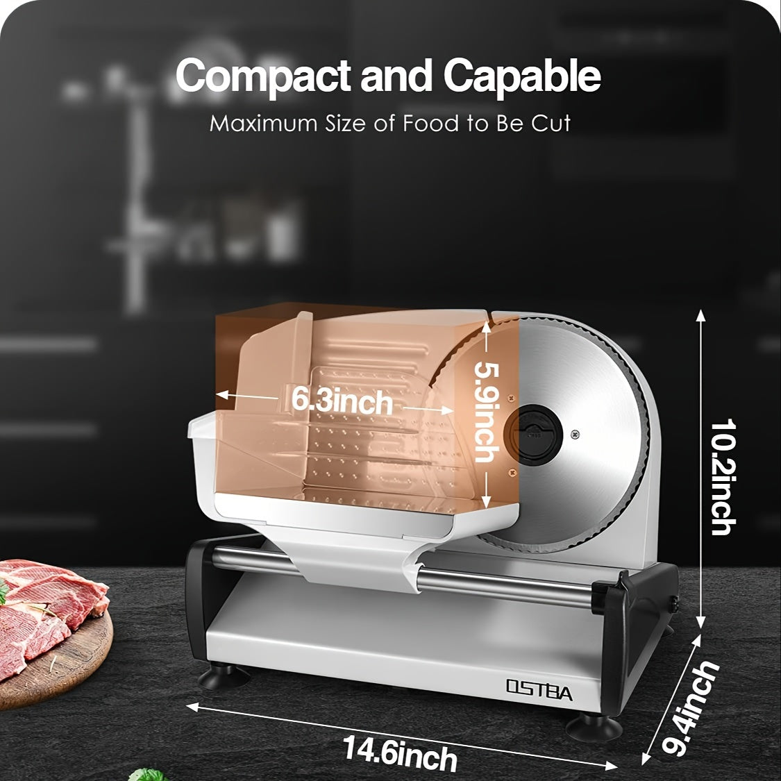 Electric Deli Meat Slicer