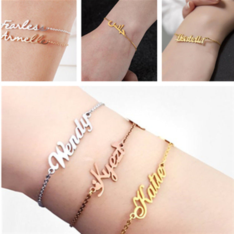 Custom Name Anklets for Women