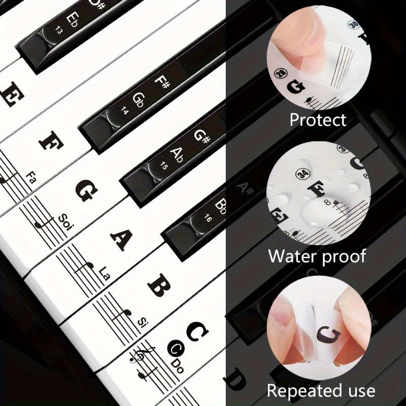 Piano Keyboard Stickers