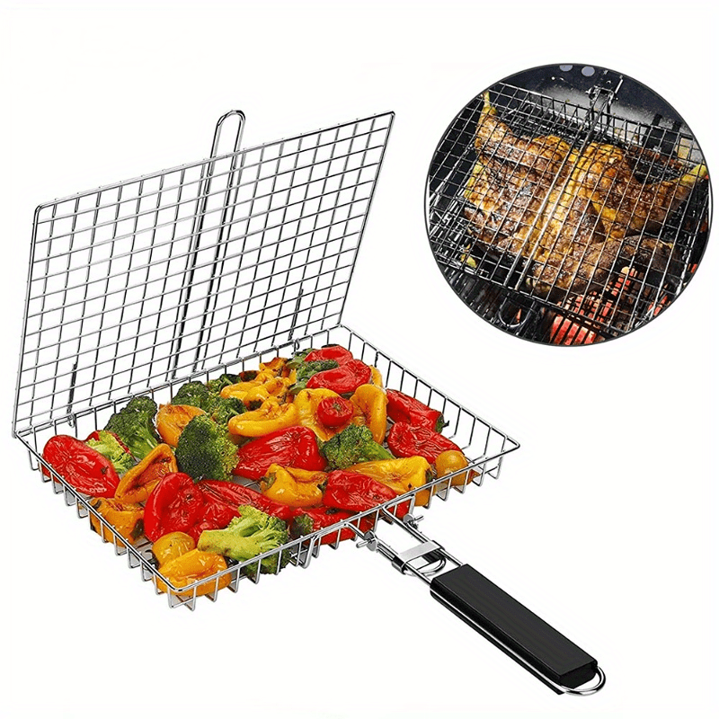 Folding BBQ Grill Basket