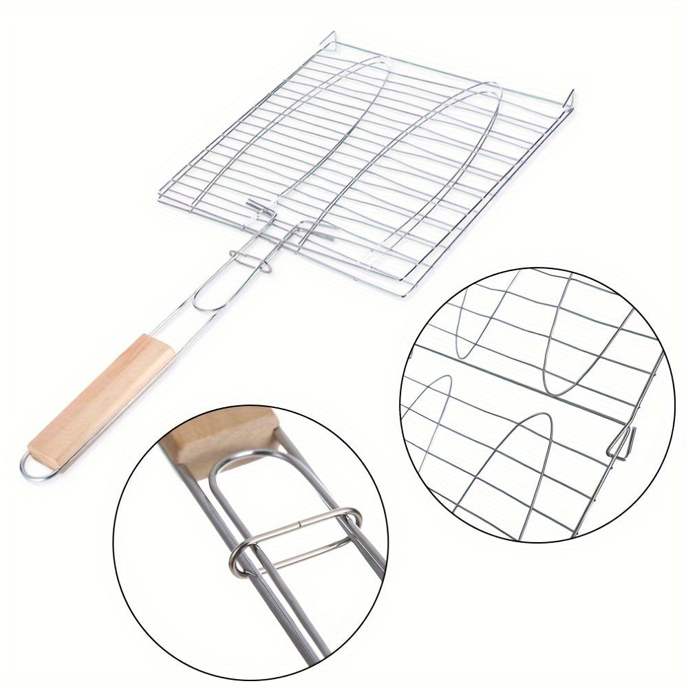 Folding BBQ Grill Basket