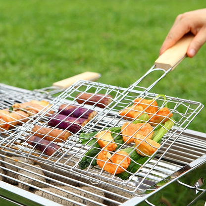 Folding BBQ Grill Basket