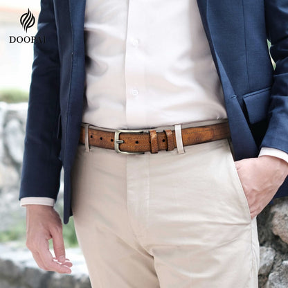 DOOPAI Men's 2pc Leather Belts