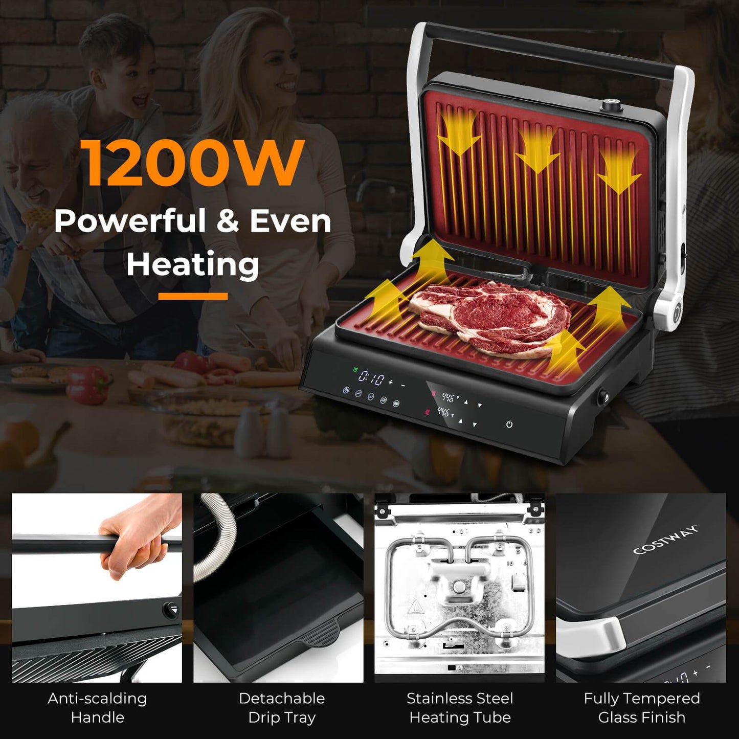 Gymax Panini Deluxe Sandwich Grill