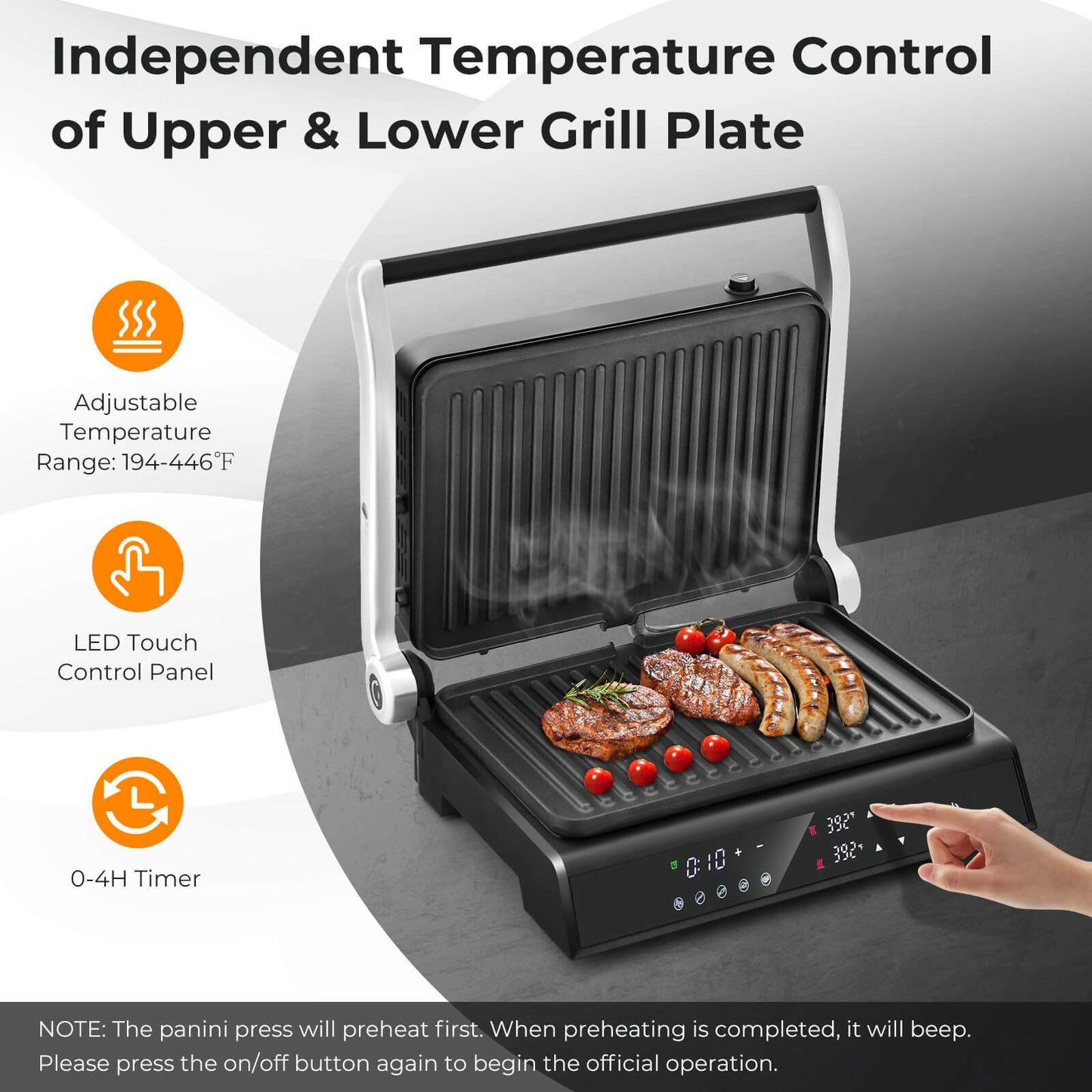 Gymax Panini Deluxe Sandwich Grill