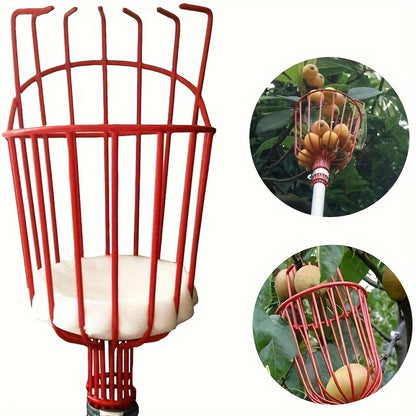 Fruit Picker Tool with Basket - Adjustable Aluminum Pole