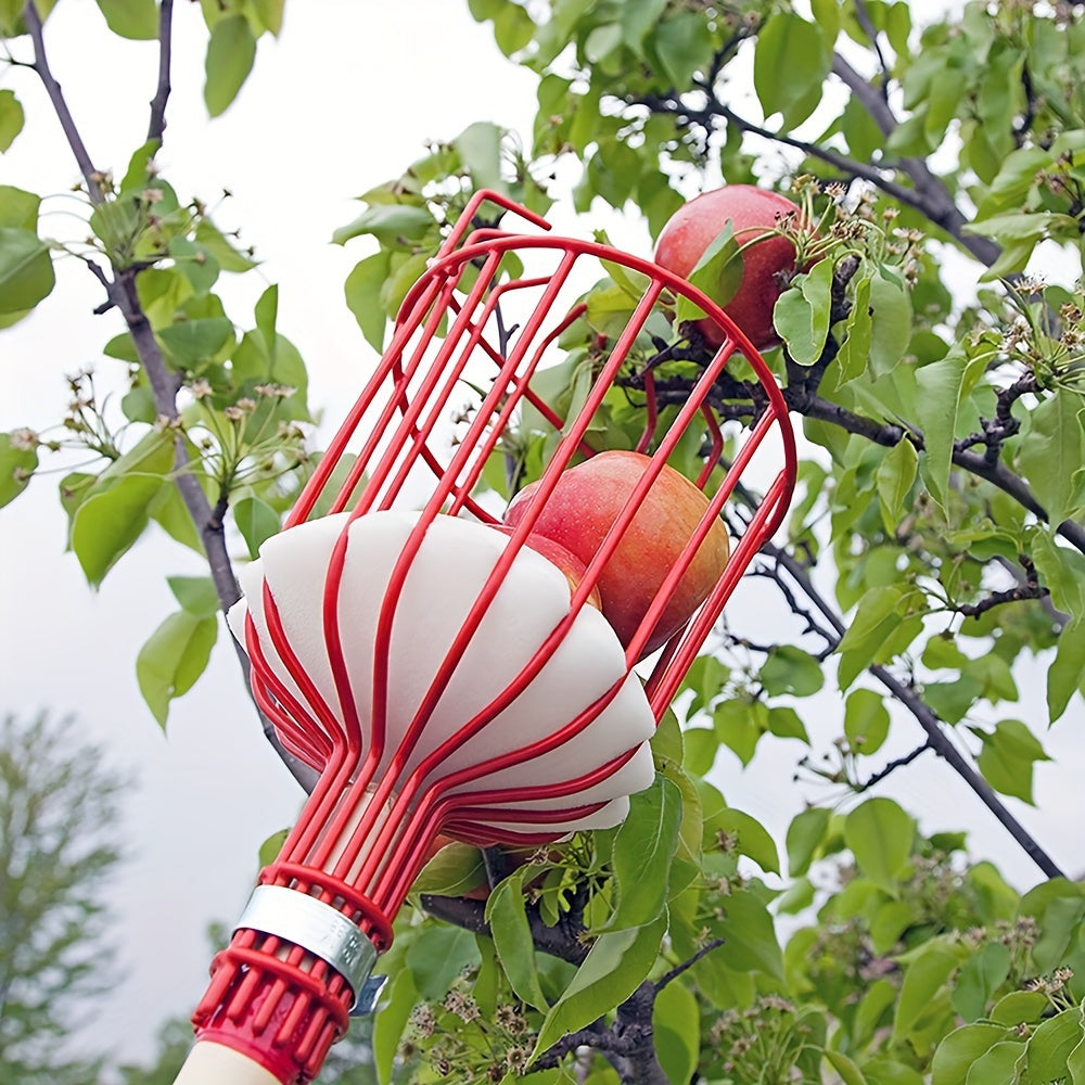 Fruit Picker Tool with Basket - Adjustable Aluminum Pole