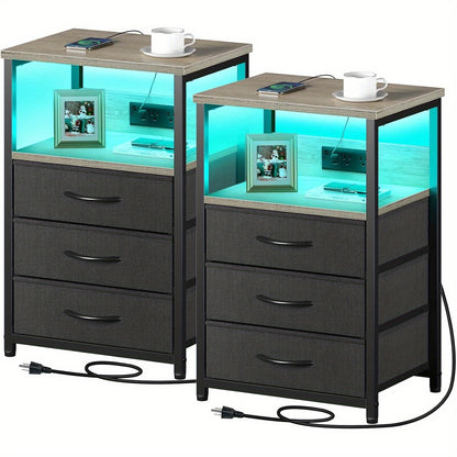 Nightstand Charging Station with LED