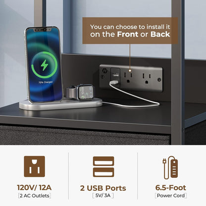 Nightstand Charging Station with LED