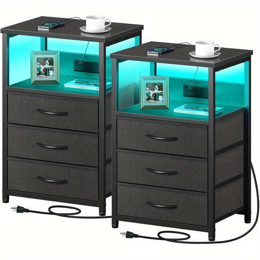 Nightstand Charging Station with LED