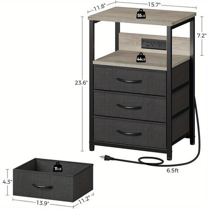 Nightstand Charging Station with LED