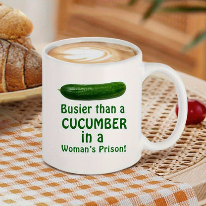 "Busy" Cucumber Mug