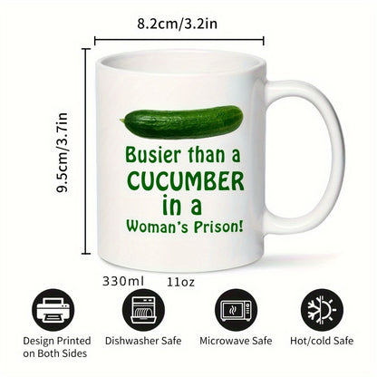 "Busy" Cucumber Mug