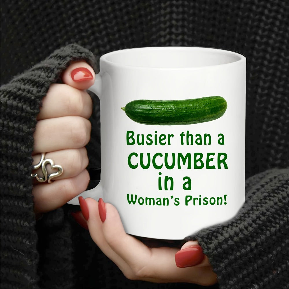 "Busy" Cucumber Mug