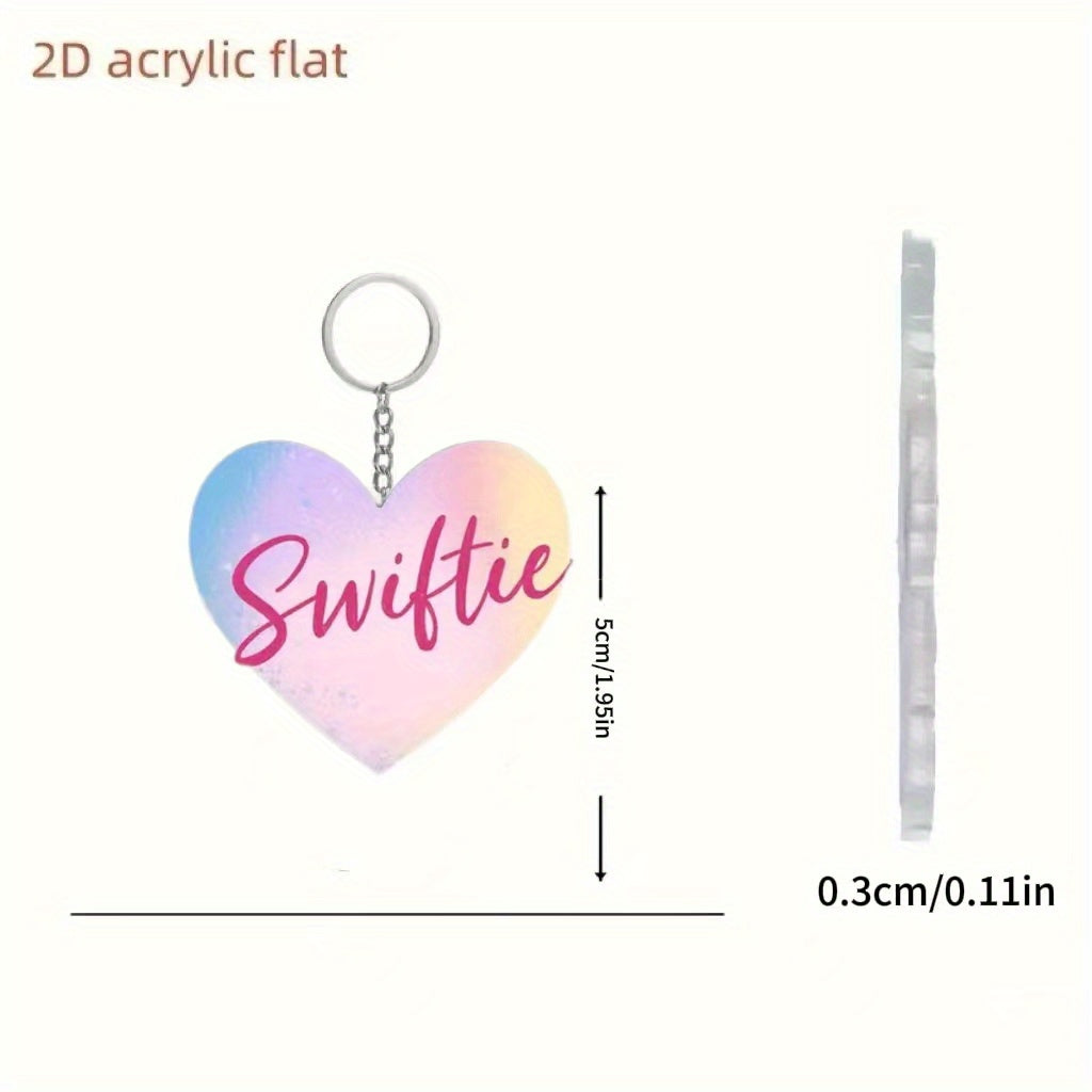 Taylor Swift Heart-Shaped Keychain