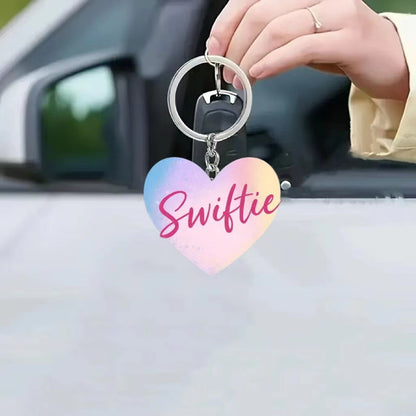 Taylor Swift Heart-Shaped Keychain