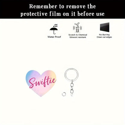 Taylor Swift Heart-Shaped Keychain