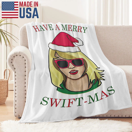 "A Very Swiftie Christmas Blanket"