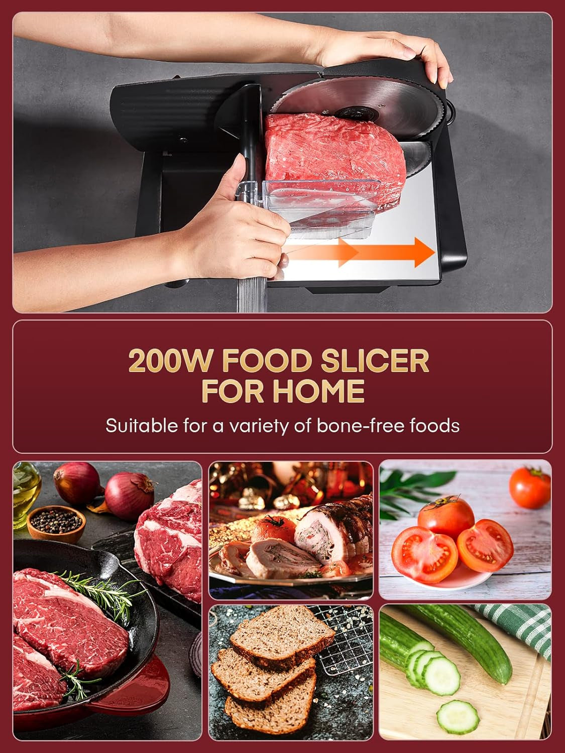 Universal Home Deli Meat Slicer