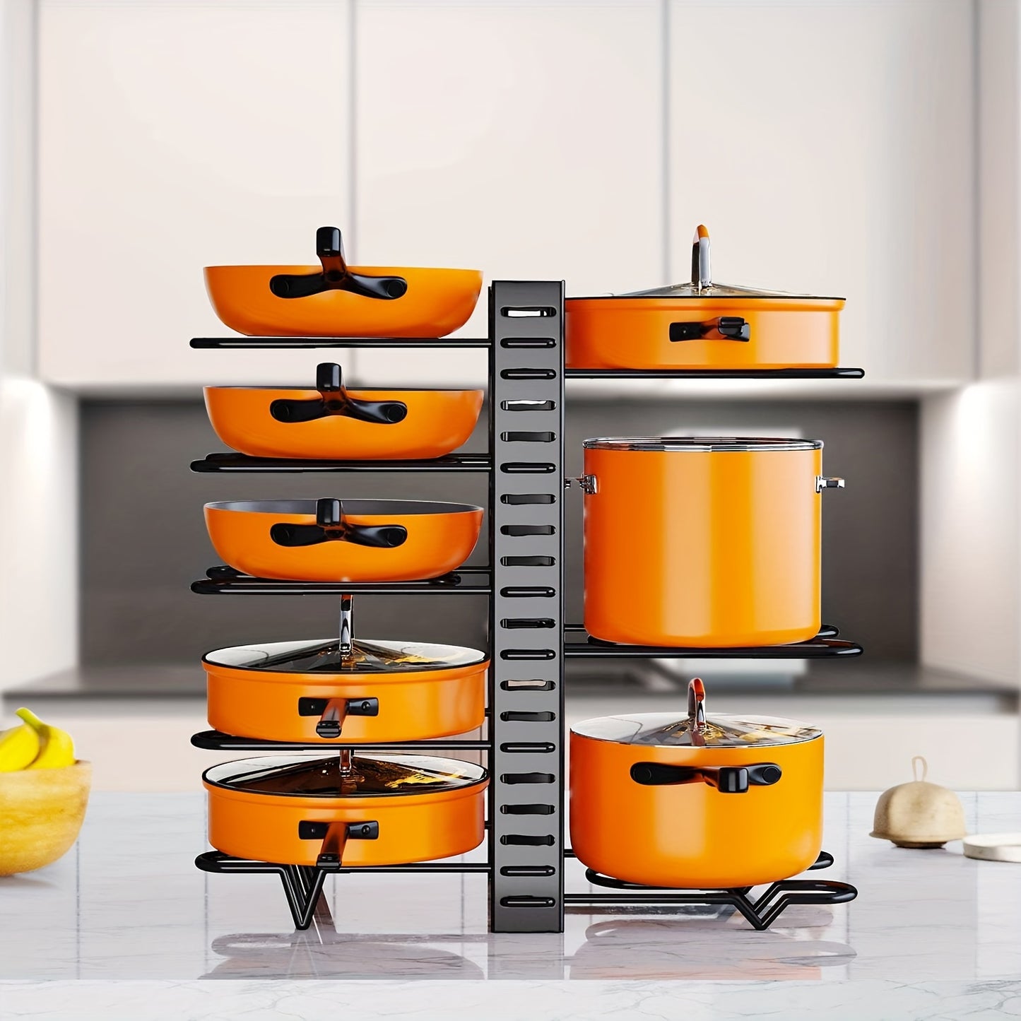 8-Tier Pot Rack Organizer