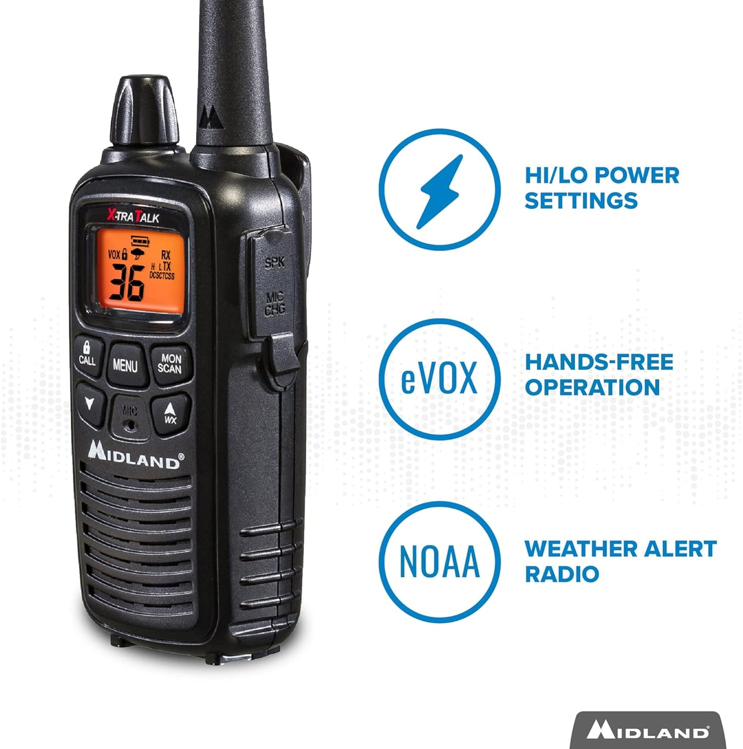 MIDLAND 2-way Portable Radio