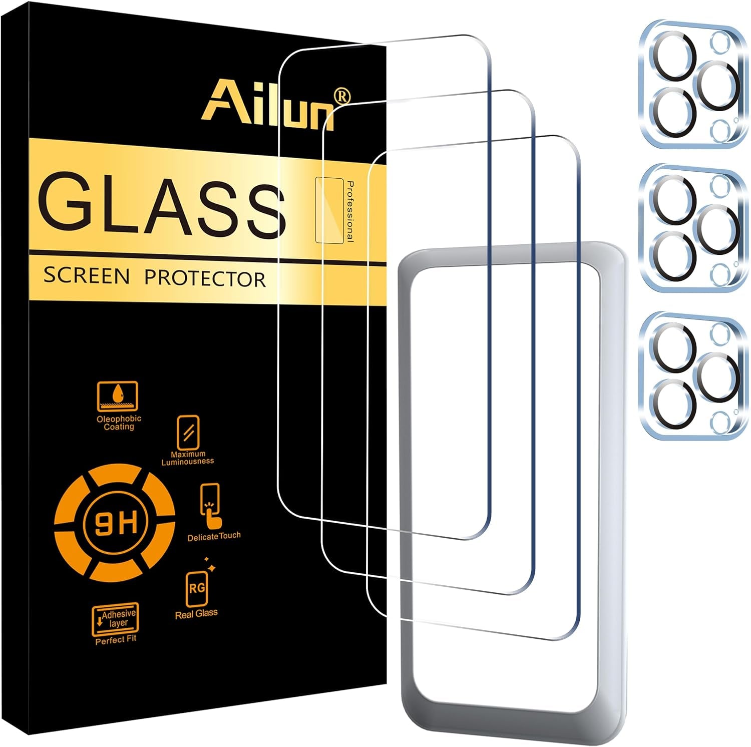 AILUN 3-Pack Screen Protector for iPhone 15 Pro Max