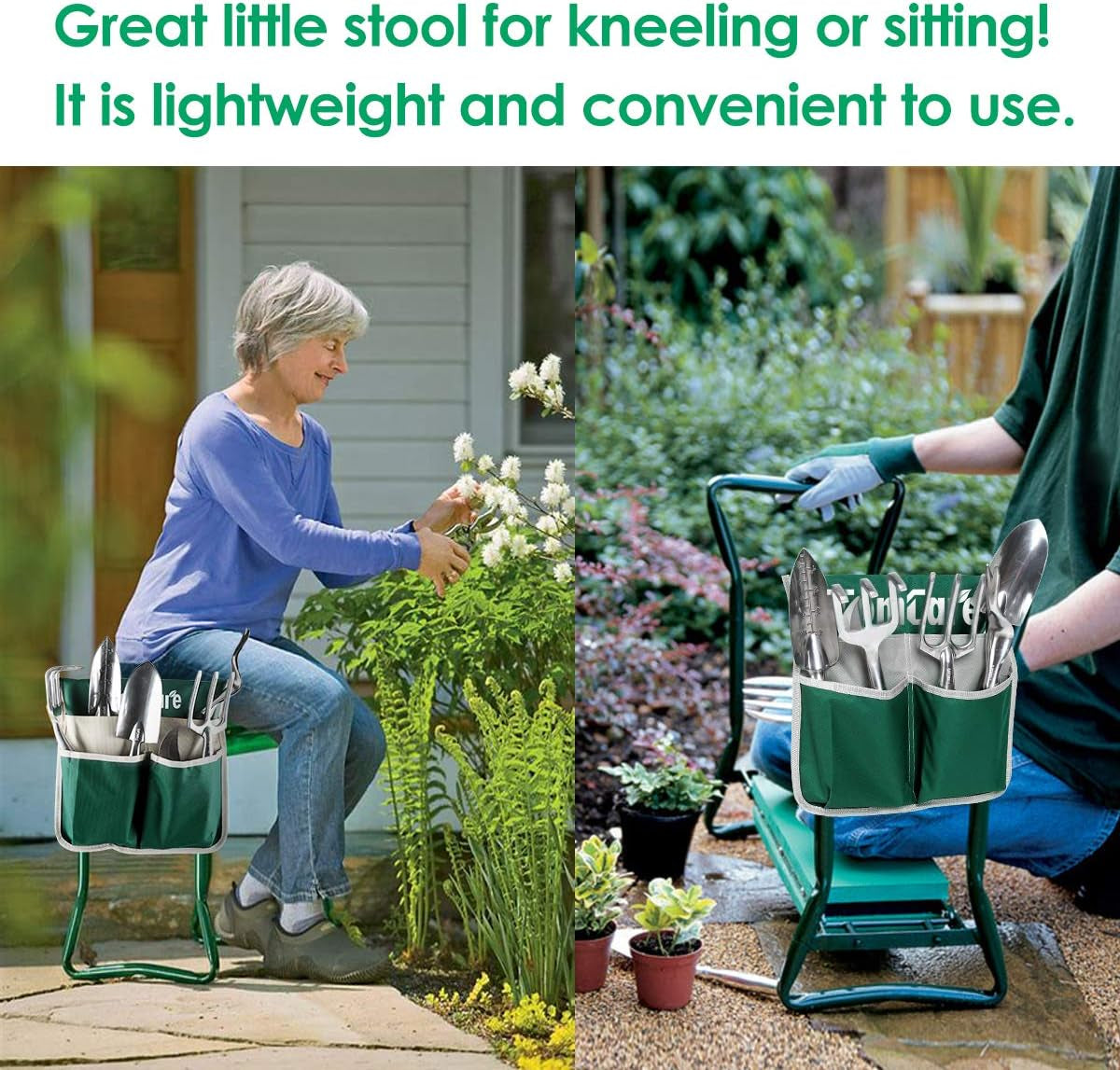 TOMCARE Upgraded Garden Kneeler Seat