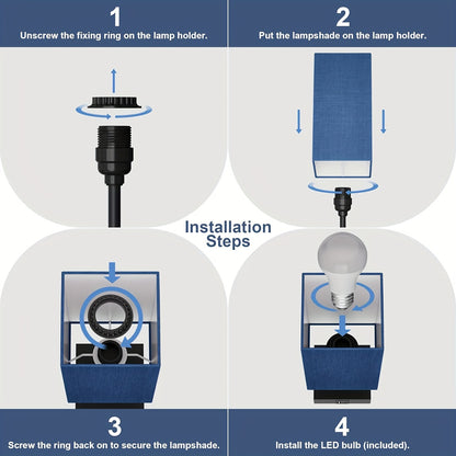 Dimmable 3-way Bedside Touch Lamps