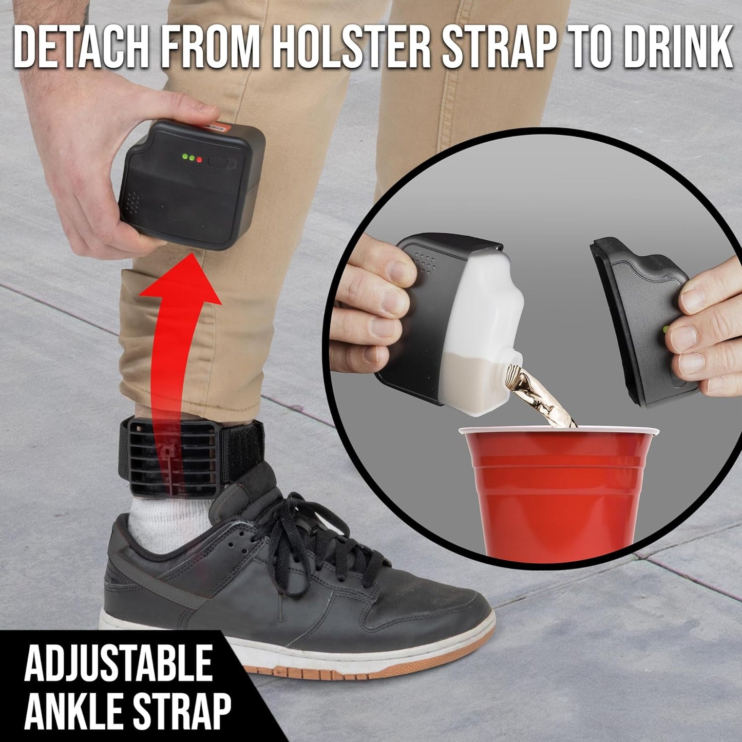 GoPong Ankle Monitor Flask