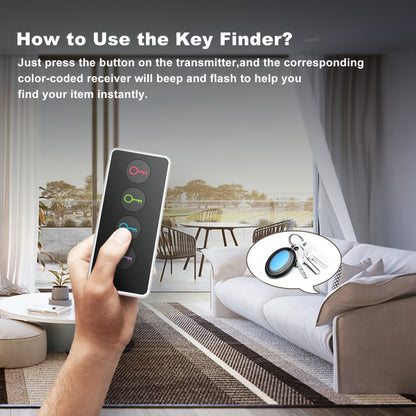 Lost Key Fob Finder with LED Flashlight